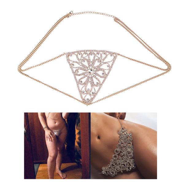 

women's rhinestone waist chain luxury mesh panty underwear lingerie, Black;pink