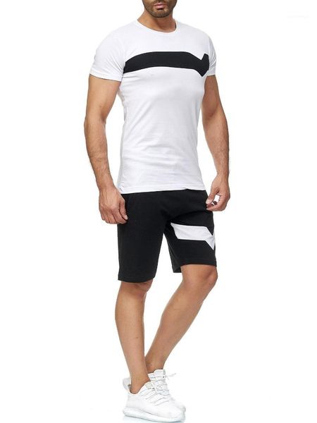 

clothing suits t shirts short sleeved shorts tracksuits mens summer shorts sets hombres 2pcs, Gray