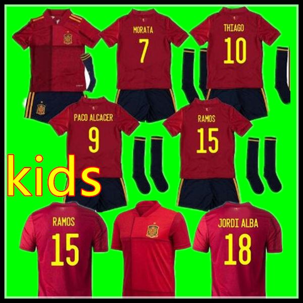 

camiseta españa 2020 испания джерси главная футбол трикотажные мората тьяго ramos camiseta де españa top качества футбола рубашка, Black;yellow