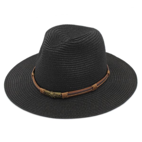 

мода мужчины женщины лето широкие брим соломенная шляпка floppy панама fedora джаз cap сомбреро церковные sun beach шляпы, Blue;gray