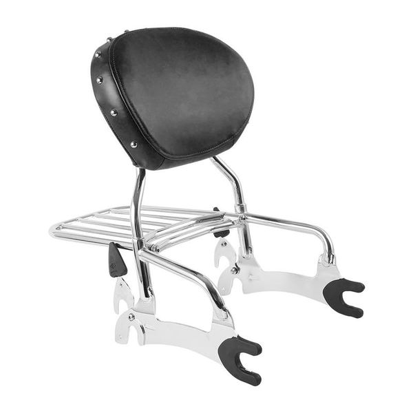 

motorcycle 12" backrest sissy bar with luggage rack for vintage chief classic dark horse 14 15 16 17 18