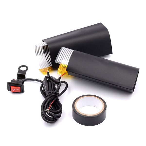 

universal 12v motorcycle atv heated grip insert handlebar hand warmer kit pads fit for motorcycle handlebar motorbike promotion