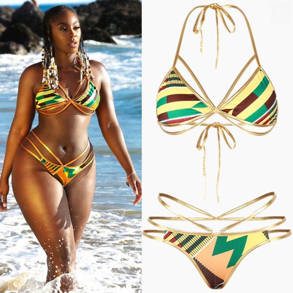 

swimwear women e bikini set bandage push-up swimsuit bathing beachwear us
