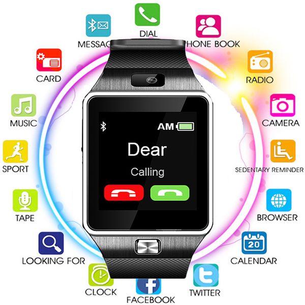 

touch screen men's watch smart watch men bracelet bluetooth music phone calling multifunction smartwatch reloj inteligente, Slivery;brown