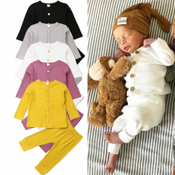

uk newborn baby girl boy knitted long sleeve pants leggings outfits clothes, White