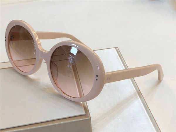 

acetate beige round sunglasses brown shaded 40065 sonnenbrille women oval sunglasses gafa de sol new with box, White;black