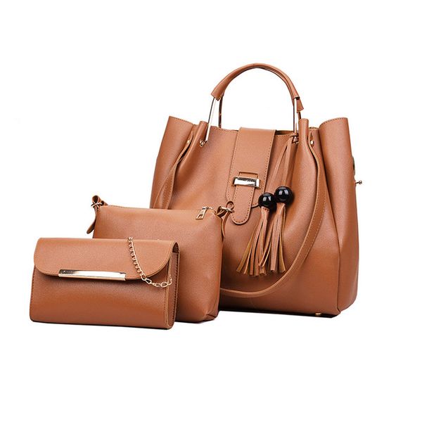 

2019 women bag pu leather embossed hobo messenger shoulder bag for lady tote travel evening handbag 3 pcs lovely