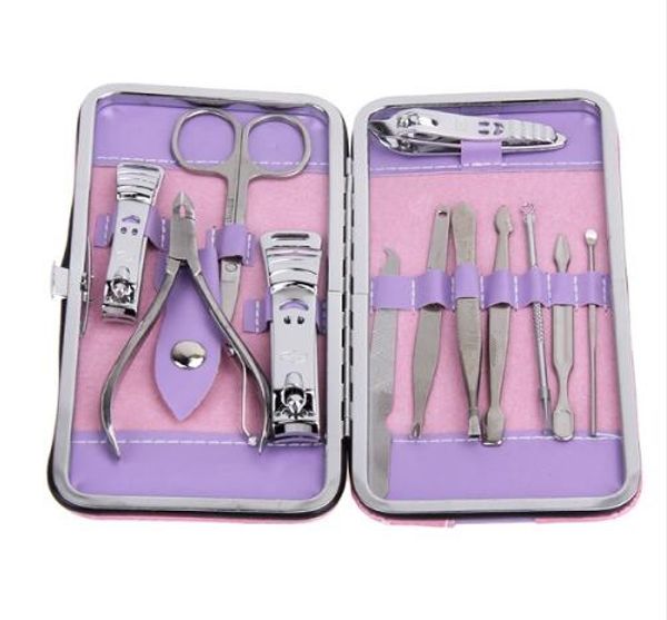 Completo Nail Art Manicure Set Pedicure Prego Clippers Tesoura Grooming Kit Melhores ferramentas de beleza