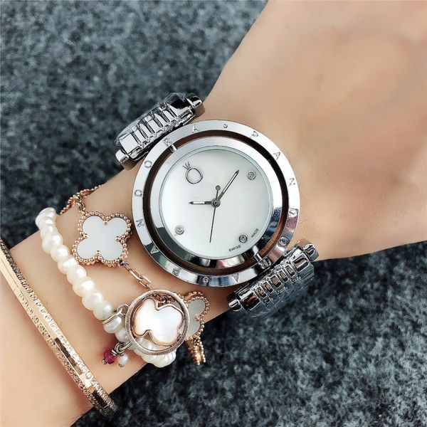 

38 мм новый pandora роскошные женские модные часы шарм дизайнер марка мода ремешок из нержавеющей стали женские часы, Slivery;brown