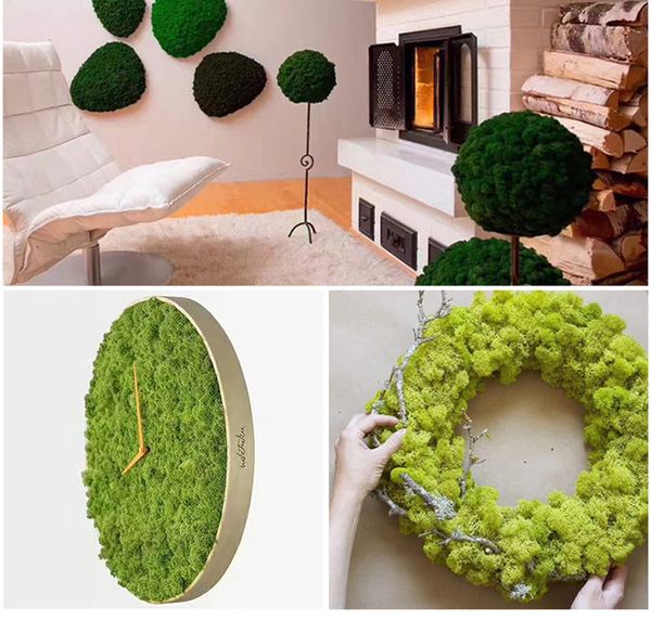 

simulation pearl cotton moss turf artificial flowers green plant scene window display restaurant mall store l ktv decoration