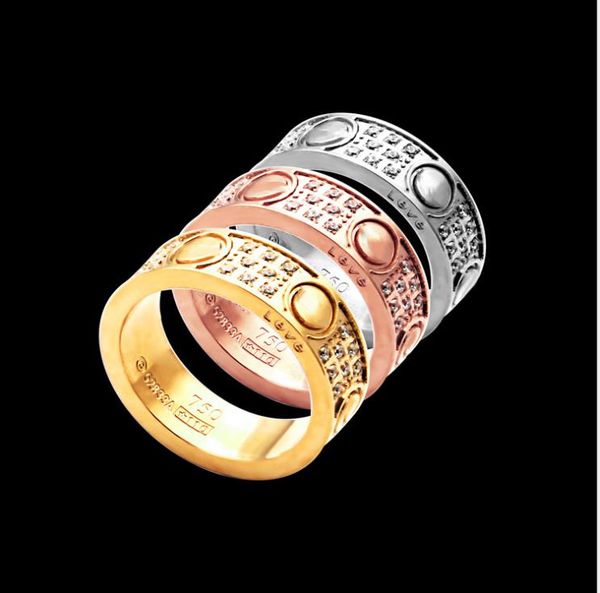 

six nail ring thread three row diamond ring lovers star ring, Silver