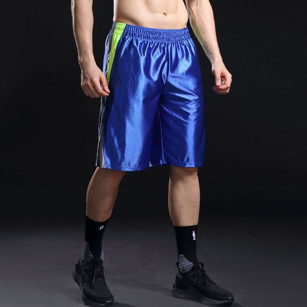 

spring and summer new style men handsome fitness moisture wicking kou dai kuan with drawstring basketball shorts ma55, Black;blue