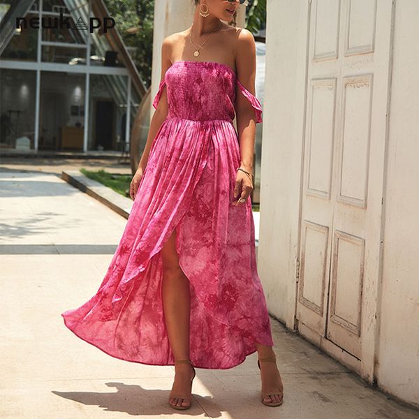 

women split dress 2020 elegant bohemian wrap long flower loose summer dresses female holiday beach dress, Black;gray