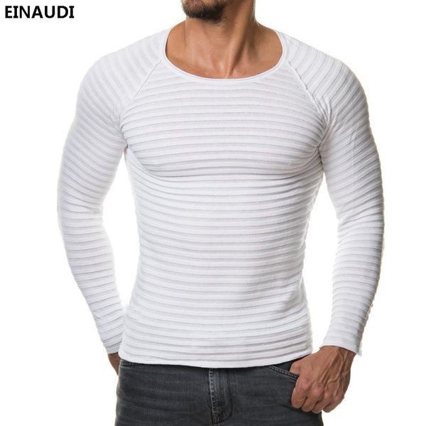 

einaudi winter men 2017 new style pullover knit sweater o collar long sleeve warm shawl men's sweater clothes h, White;black