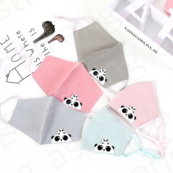 

20pcs face mask children's three-dimensional folding cotton windproof and dustproof cartoon printed mask for spring and autumn a3202