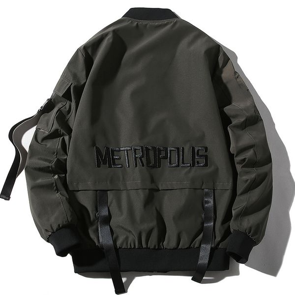 

2019 new men's casual cardigan jacket 4xl plus size letter embroidery flight jacket designer clothes streetwear bomber, Black;brown