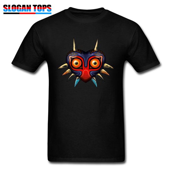 

gamer tshirt men hip hop majoras mask t shirt zelda 100% cotton t-shirt legend of zelda cartoon 3d print clothes black, White;black