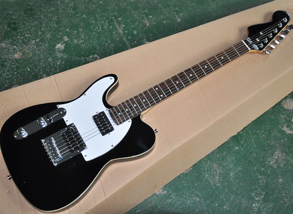 

Фабрика Оптовой Left Handed Черной гитары электрической с Белой накладкой, Rosewood грифом, можно подгонять как запрос
