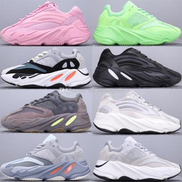

new 2019 700 v2 vanta static inertia geode salt triple black fluorescent runner running shoes men women kanye west 700v2 designer sneakers