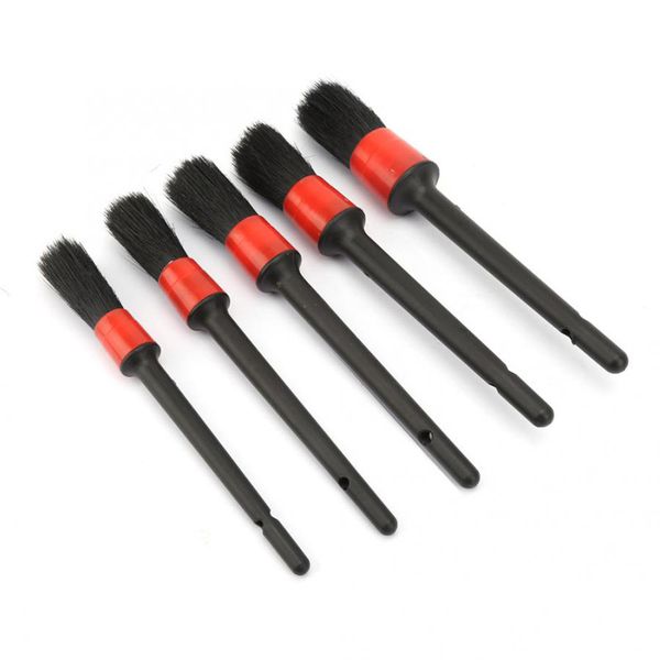 

5pcs/set car motorcycle brush wheel window cleaning tool auto detailing brushes home office dust removal tools