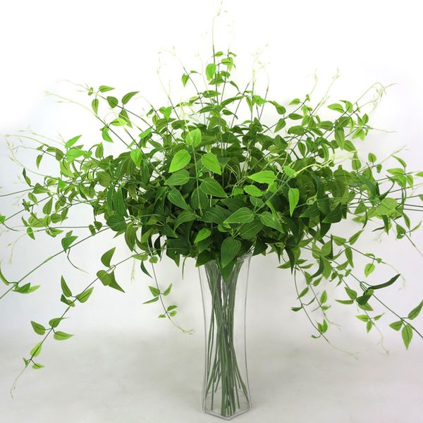

96cm 1 piece artificial green ivy fake honeysuckle leaves wall hanging plant plastic green plants home wedding garden decor