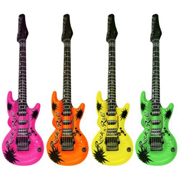 

fashion 53cm inflatable guitar balloon party accessories inflatable decorative balloons toys children gift for kid party favors supplies
