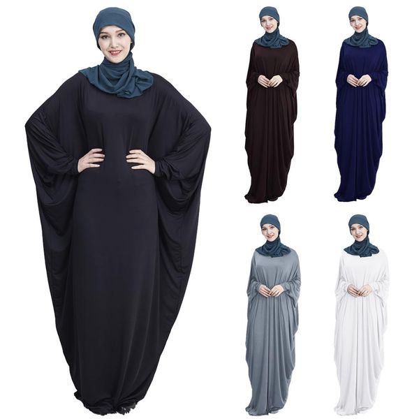 

women prayer clothing arabic jilbab women long muslim maxi dress islamic products scarf abaya ramadan loose worship service new, Red
