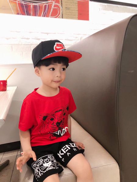 

free shipping new arrival kids fashion summer suit set boys girls summer clothing sets boys 2 pcs shirt +pants