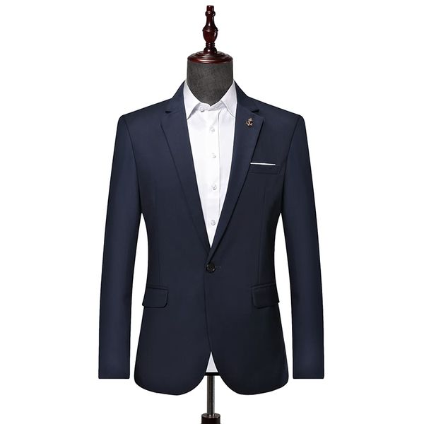 

2020 autumn men suit jacket wedding party mens jacket and coat dark blue wine red gray suit blazer 3xl, White;black