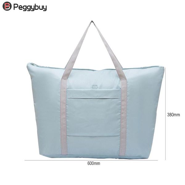 

fashion portable waterproof oxford cloth travel bags large capacity folding organizer luggage storage bag
