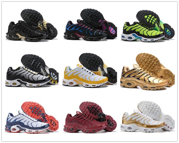 

2018 new air tn shoes for design men tn plus sports shoes tn requin breathable mesh black white red designer outdoor sneakers