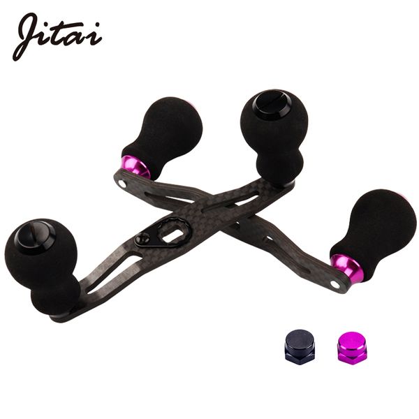 

jitai 8*5mm 7*4mm hole handle black eva knobs for baitcasting reels carbon fiber fishing reel rocker screws dty accessories tool