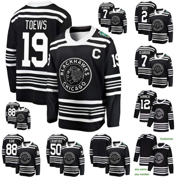 

2019 Winter Classic Chicago Blackhawks Jonathan Toews Patrick Kane Alex DeBrincat Brent Seabrook Corey Crawford Duncan Keith Hockey Jerseys