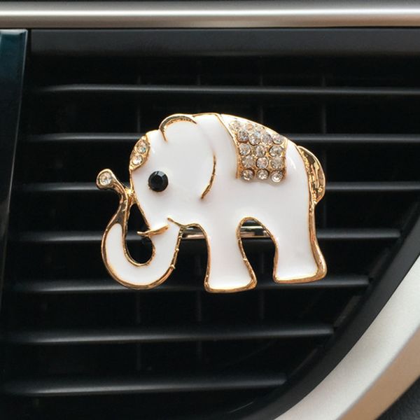 

auto decor animal decorated car ornament car vent clip air freshener cute gift diamond elephant automobile accessories gift