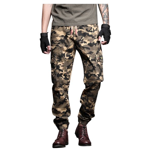 

men summer pants casual long skate board stright streetwear pocket plus size s-7xl jaqueta pantalones hombre cargo pants men, Black