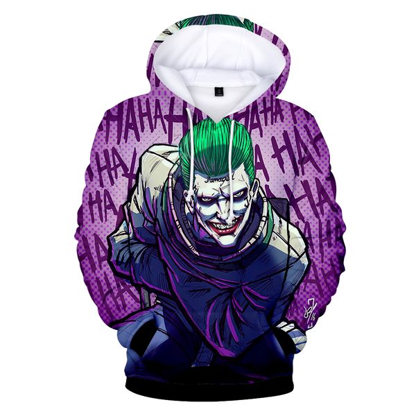 

fashion new suicide squad 3d hoodies men women fall winter hoodies suicide squad sweatshirt xxs, Black