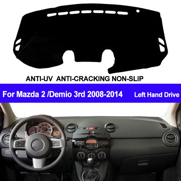 

taijs car dashboard cover dash mat dash board pad carpet dashmat anti-uv for 2 demio 3rd 2008-2010 2011 2012 2013 2014