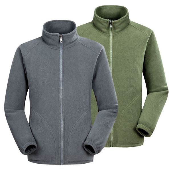 

men's fleece jacket tactical softshell jackets army winter windproof warm work clothing male black thermal coat homme, Black;brown