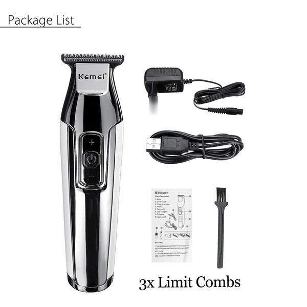 

100-240v kemei professional electric hair clipper aparador de pelos trimmer beard shaver hair cutting machine barber mower bwkf oyxzh