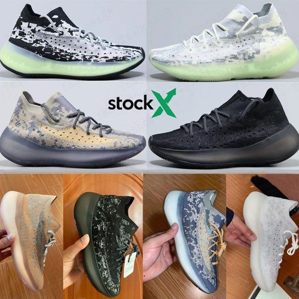 

new 2020 kanye west men women running shoes yecheil yeezreel hyperspace lundmark antlia static reflective zebra designer shoes size 36-46