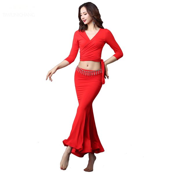 

2pcs/set belly dance costumes oriental dance suit bellydance costumes carnival #jh-603+830, Black;red