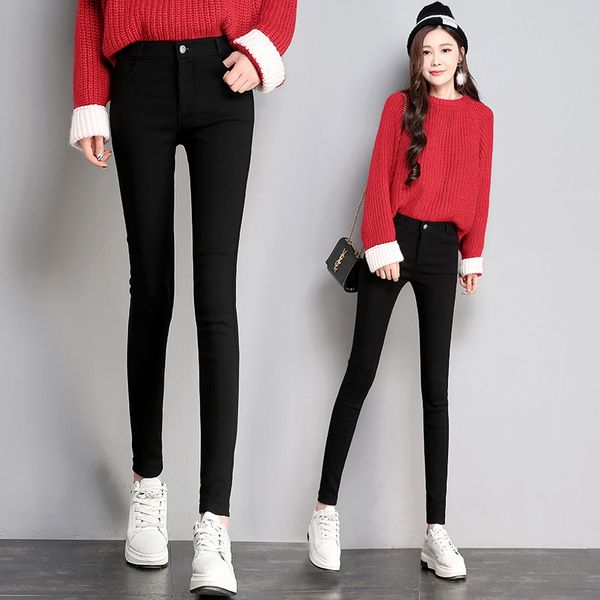 

new arrival autumn designer womens leggings brand pants for women fashion luxury womens casual trousers s-3xl wholesales, Black