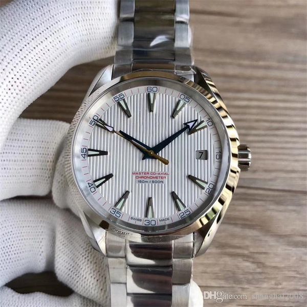 

41.5mm automatic movement stainless steel bracelet aqua terra 150m master man watch wristwatch