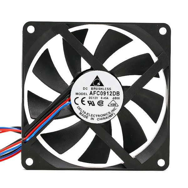 

original delta afc0912db 9015 90x90x15mm slim 12v 0.45a 3pin or 4pin pwm computer cpu cooler thin cooling fan