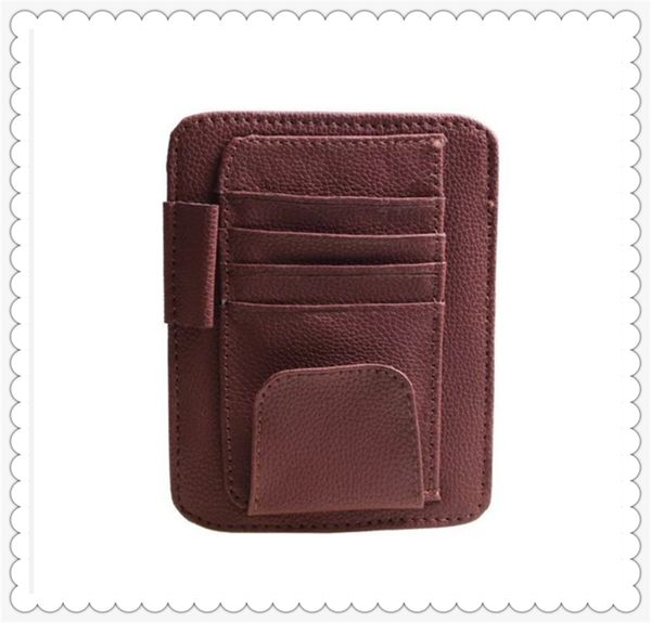 

car multifunctional sun visor storage bag card holder driver's license for kia rio k4 k5 sportage sorento venga