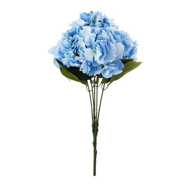 

artificial hydrangea flower 5 big heads bouquet (diameter 7" each head) pink