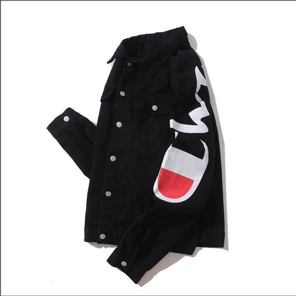 

champions мужские джинсы куртки new jean верхняя одежда coats дизайнерская джинсовая куртка giacca di джинсы женщины повседневная giacca отк, Black;brown