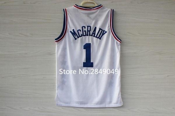 

#3 allen iverson tracy mcgrady 2003 basketball jersey embroidery stitched xs-xxl vest jerseys ncaa, Black;blue