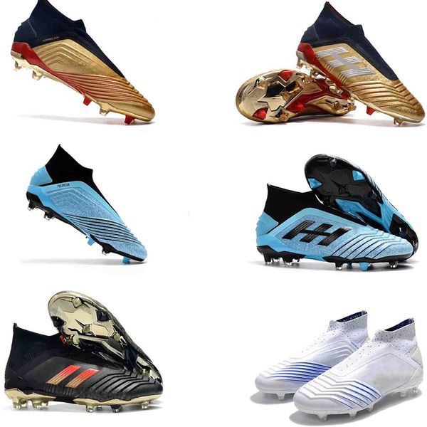 

2019 soccer shoes predator 19+fg39-45 soccer cleats mens football boots predator