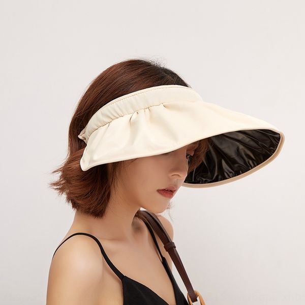 

ladies monochrome empty uv-proof sun women cheng ren mao hat all-match beach hat, Blue;gray